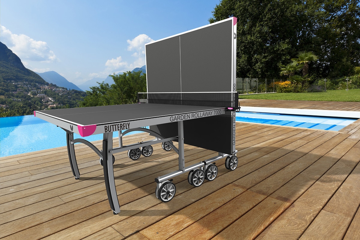 Butterfly Garden 7000 Outdoor Table: Grey Table in Playback Mode